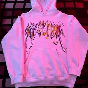 Revenge x lil durk painted hoodie